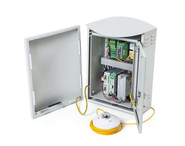 Datenlogger für Transformatoren und Sensoren in einer Außeninstallation; Herzstück der Lösung ist eine Kompaktsteuerung ILC 171 ETH oder ILC 151 ETH.