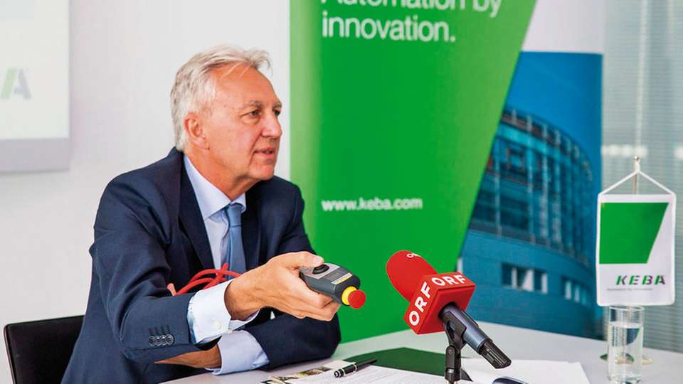 Gerhard Luftensteiner, Vorstandsvorsitzender von Keba, kann gute Zahlen präsentieren