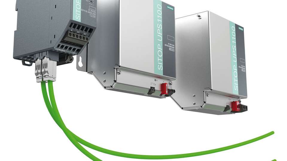 Sitop UPS1600 ist die erste unterbrechungsfreie 24-V-Gleichstromversorgung mit integrierten Industrial-Ethernet-/Profinet-Schnittstellen