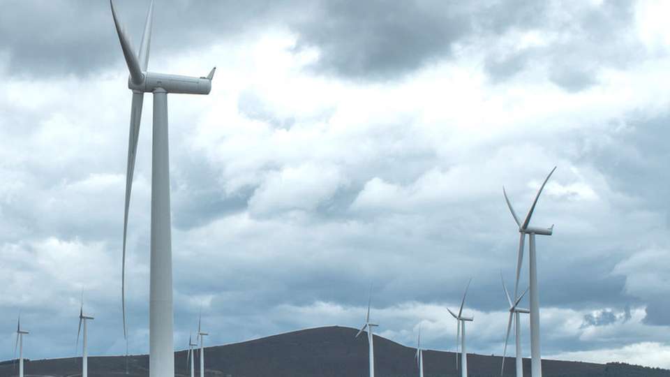 Onshore-Windpark: Das Kraftwerksprojekt Blackcraig Hill in Schottland soll 53 Megawatt Leistung liefern und wird mit 23 Windturbinen von Siemens bestückt.