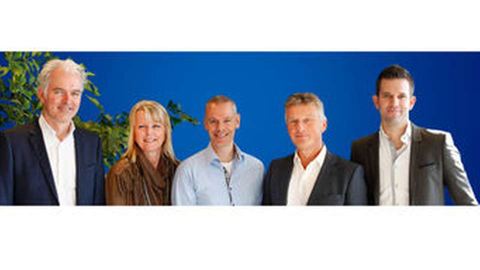 Das PI-Benelux-Team (v.l.n.r.): Dick Moerman, Marja van den Bosch, Jeroen van de Velde, Erik Keune und Erik Reichardt