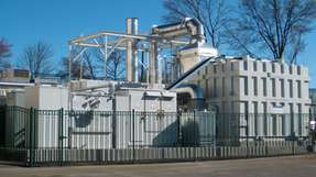 Kraftwerk für Industriebetriebe: Ein ähnliches Brennstoffzellen-Kraftwerk entsteht in Mannheim. Es wird eine Nennleistung von 1,4 Megawatt besitzen.