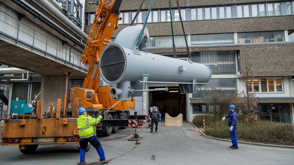 Der 19 Tonnen schwere Wärmetauscher wurde im Müllheizkraftwerk Bremen eingebaut.