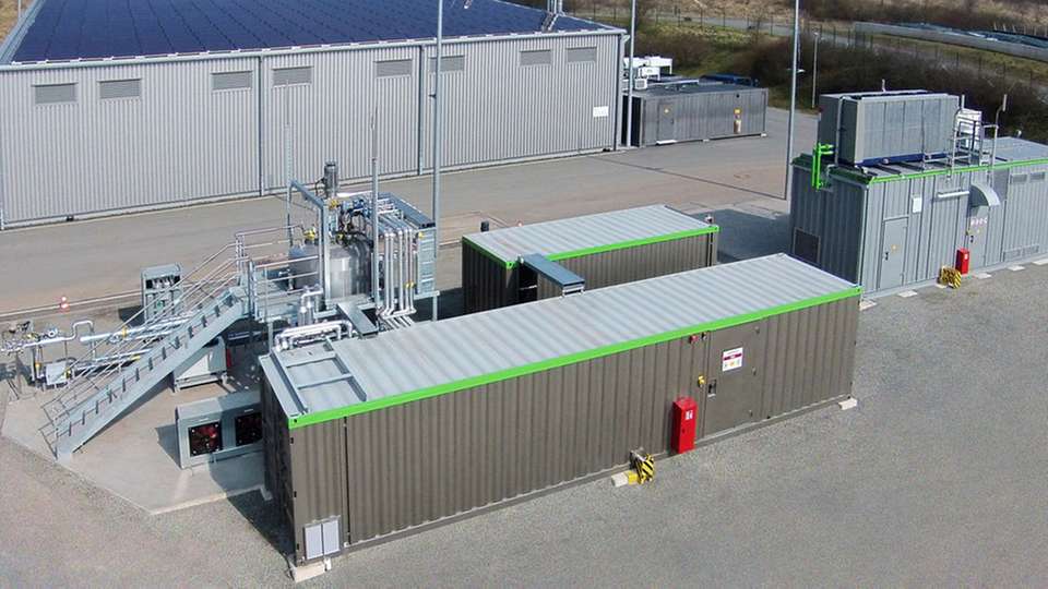 In Allendorf wird mittels biologischem Verfahren aus regenerativem Strom Methan erzeugt und ins öffentliche Erdgasnetz eingespeist.