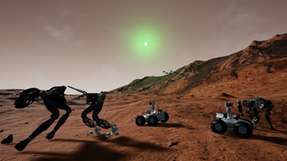 Das Projekt VaMEx-3 erprobt die Zusammenarbeit zwischen verschieden spezialisierten Robotern, die eines Tages auf dem Mars landen sollen.