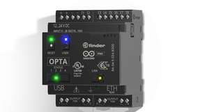 Der leistungsstarke Prozessor von Finder Opta verfügt über 8 Eingänge und 4 Ausgänge, Ethernet und USB Typ C.