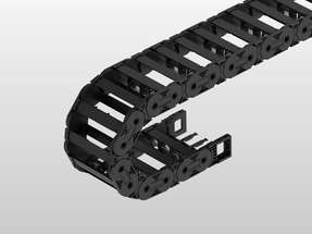 Die Heluchain Plastic Link 4-45 verfügt unter anderem über ein modulares Trennstegsystem, das ein beidseitiges Öffnen der Kette erlaubt.