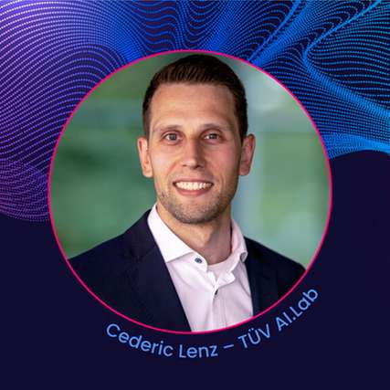 Cederic Lenz, Senior AI Solution Architect bei TÜV AI.Lab, ist Speaker auf der INDUSTRY.forward EXPO.