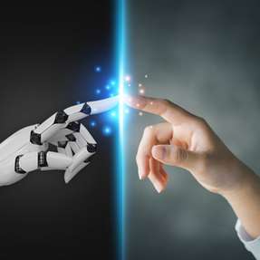 Mensch-Roboter-Kollaboration (MRK) in der Palettierung kombiniert die Stärken von Mensch und Roboter für effizientere und flexiblere Prozesse.
