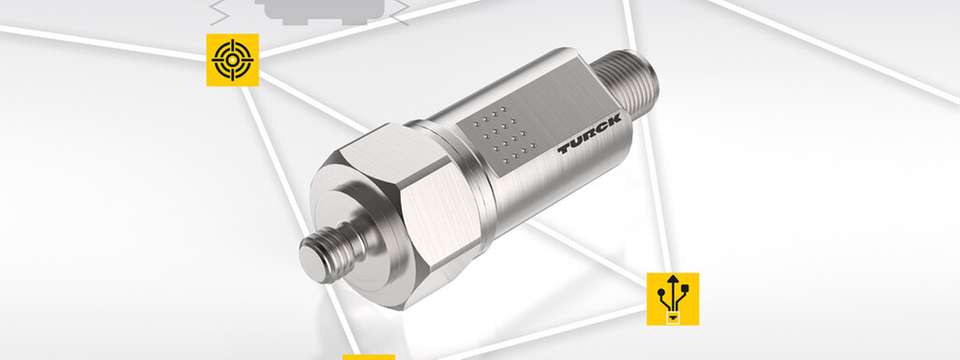 Ob Motor, Antrieb oder Fördertechnik. Der einfach nachrüstbare Vibrationssensor CMVT-M8T erfasst auffällige Schwingungsmuster und beugt so Ausfällen vor
