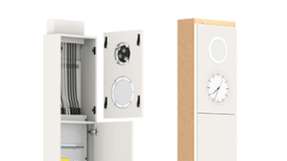 Gesis®Installationssäulen: Erhältlich in unterschiedlichen Farben und Ausführungen für individuell designte Klassenräume.