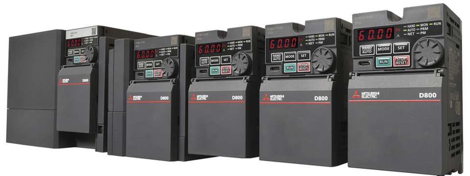 Die neue FR-D800-Serie: Ultrakompakte Standardumrichter für moderne Produktionsanforderungen.