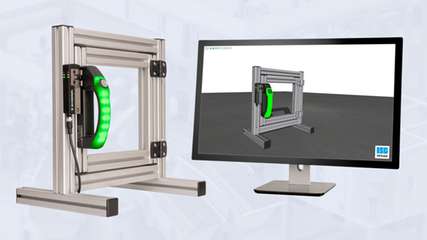 Das Schmersal Safety 4D-Modell simuliert alle Eigenschaften und Funktionen der physikalischen Sicherheitsschaltgeräte.