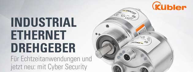 Industrial Ethernet Drehgeber von Kübler für vernetzte Automatisierung.