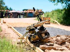 Wie gut meistern die robotischen Systeme schwierige Bodenverhältnisse? Bei der ELROB ist diese Frage Teil der Aufgabenstellung.