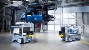 Im Automotive Showroom und Testcenter von Siemens werden unter anderem fahrerlose Transportsysteme im 5G-Netz getestet. Mehr dazu im Video.