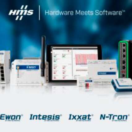 Das gesamte HMS-Produktangebot umfasst nun die Produktmarken Anybus, Ewon, Intesis, Ixxat, N-Tron und Red Lion.
