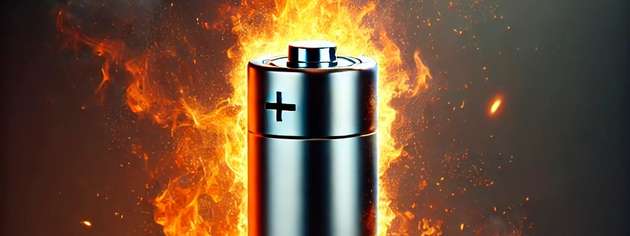 Kommt es aufgrund eines Akkubrands zu einer Explosion, können Teile bis zu 15 m weit weggeschleudert werden.