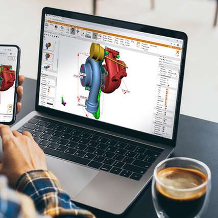 3D-CAD-Daten lassen sich mit moderner Visualisierungssoftware geräteunabhängig nutzen: Vom Desktop bis zum Smartphone können Anwender komplexe Baugruppen analysieren, filtern und für Reviews oder Abstimmungen verwenden.