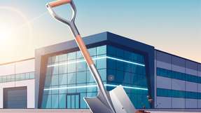 Mit dem Spatenstich beginnt der Bau des neuen Betriebsgebäudes in Bechlingen, das Ifm künftig rund 200 Mitarbeitenden aus Betriebsmittelbau und Ausbildung modernen Raum bieten soll.