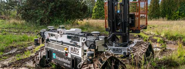 Modulares autonomes Transportsystem (MATS) im Einsatz.