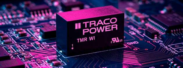 TMR-WI Familie – DC/DC Wandler in SIP-8-Gehäuse von Traco Power.