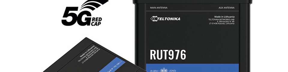 Die Teltonika-Router RUT271 und RUT976 nutzen die 5G-RedCap-Technologie. Sie sind kompakt, robust und speziell für den Einsatz in industriellen IoT- und M2M-Umgebungen konzipiert.