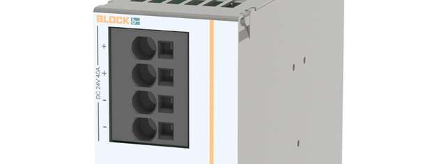 Das Puffermodul PCC-1424-400-0 von BLOCK überbrückt kurzzeitige Netzunterbrechungen in 24-Vdc-Anwendungen und schützt kritische Verbraucher vor Spannungseinbrüchen.