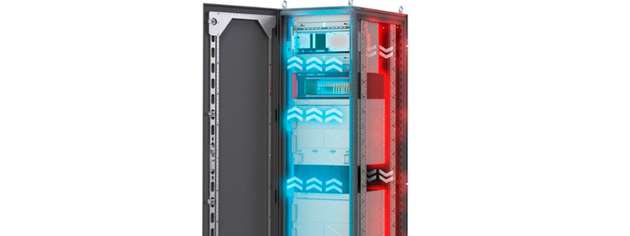 4U LHX, integriert in einen T&M-Schrank.