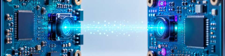 Li-Fi TinySpot ermöglicht die kontaktlose optische Datenübertragung zwischen kompakten Sensor- und Embedded-Systemen.