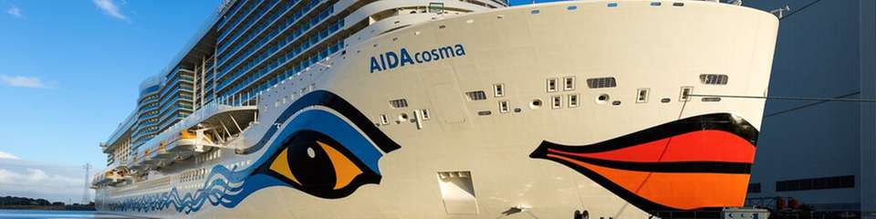 Die Aida Cosma gehört zu den neuesten Kreuzfahrtschiffen der Aida Cruises und kann vollständig mit flüssigen Erdgas betrieben werden.