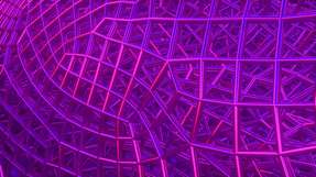 Eine 3D-Darstellung eines globales digitales Maschennetz.