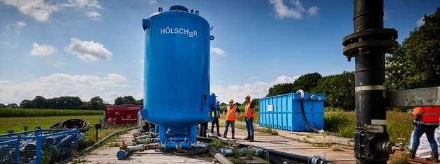 Einsatz von Eisenfiltern zur Wasseraufbereitung.