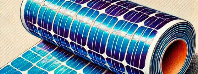  Die Schichten werden wie eine Zeitschriftenseite auf einer Rollendruckmaschine gedruckt.