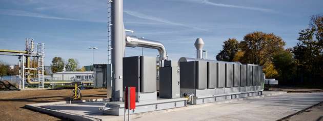 Im Rahmen eines Forschungsprojekts der EnBW geht in Bruchsal eine Brennstoffzellenanlage in Betrieb, die Strom und Wärme liefert.