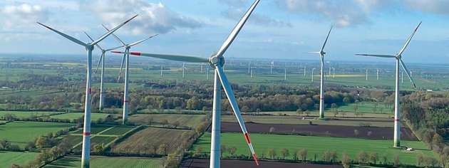 Der Windpark Huje in Schleswig-Holstein wurde erfolgreich in die aFRR-Vermarktung überführt.