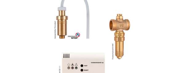 Zum Schutz von Monoblock-Wärmepumpen vor den Gefahren durch Stromausfall und Minustemperaturen empfiehlt sich die Verwendung des Frostschutzventils AVV, der manuellen Schnellentlüftung PrimoVent und des Gaswarngeräts GS 1.1 von Afriso.