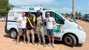 Egon Grainer von Netzsch Pumpen & Systeme nimmt an Rallye Dresden-Dakar-Banjul teil.