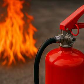 Mobile Brandschutzstation kombiniert zentrale Brandschutz- und Erste-Hilfe-Elemente für flexible, schnell einsetzbare Sicherheit an temporären Einsatzorten.