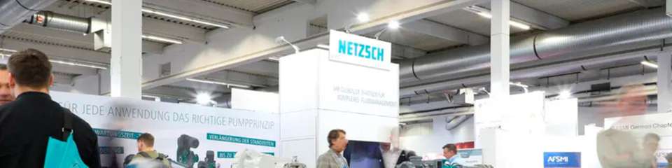 Auf der Pumps & Valves zeigt Netzsch sein breites Portfolio rotierender Verdrängerpumpen.