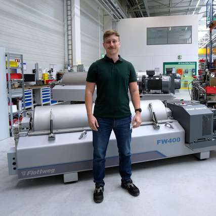 Dominik Breuherr, Produktmanager für Dekanter bei Flottweg.