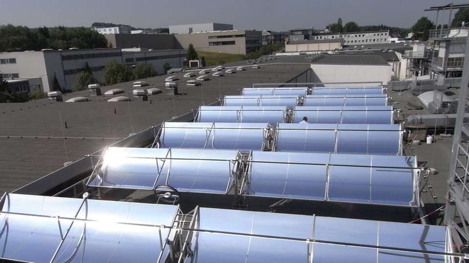 Erzeugung von Prozesswärme mithilfe von Sonnenkraft.