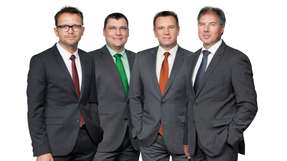 Die Geschäftsführung der Bilfinger Maintenance GmbH (v.l.n.r.):  
Franz Xaver Braun (Vorsitzender der Geschäftsführung), Frank Lothar Unger, Hermann Holme und Jörg Wolfhard.
