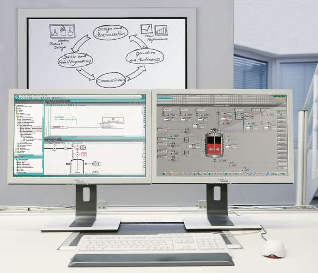 BMA setzt auf integriertes Engineering: Anlage und Automatisierung werden gemeinsam mit Comos geplant und die Daten entsprechend an Simatic PCS 7 übergeben.