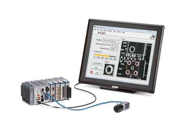 Mit den Controllern der CompactDAQ- und Compact-
RIO-Plattformen lassen sich verteilte Messsysteme direkt vor Ort visualisieren, beispielsweise auch mit einem Touch-Bildschirm.