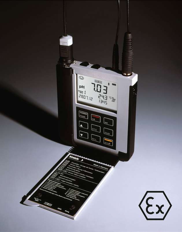 Die tragbaren Portavo-Analysenmessgeräte mit Atex-Zulassung unterstützen sowohl digitale Memosens-Sensoren als auch analoge pH-, Leitfähigkeits- und Sauerstoffsensoren.