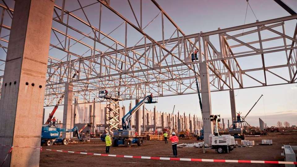 Noch eine Baustelle: Der zweite Produktionsstandort der Nutzfahrzeugsparte von VW in Polen.