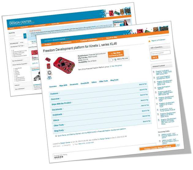 Das Design Center will Entwicklern schnell die richtigen Tools mit den passenden Informationen liefern.