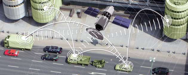 Mehr Informationen für eine effiziente Mobilität: Das ist das Resultat einer Vernetzung von Fahrzeugen und Verkehrsinfrastrukturen.