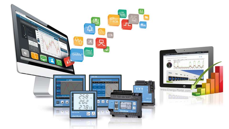 Für jeden etwas: Janitza Electronics präsentiert auf der Hannover Messe Industrie Innovationen und Weiterentwicklungen für Netzqualitätsanalyse und Energiemanagement. 